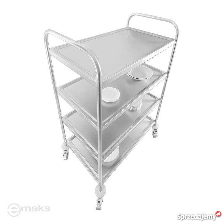 Wózek kelnerski transportowy 4 półki stal Poczesna sprzedam