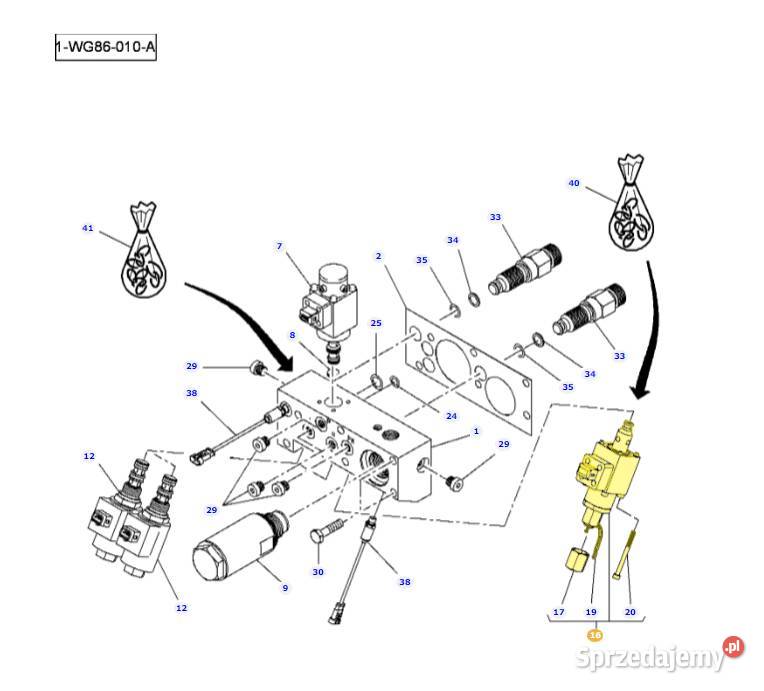 Elektrozawór hydrauliczny Fendt Valtra