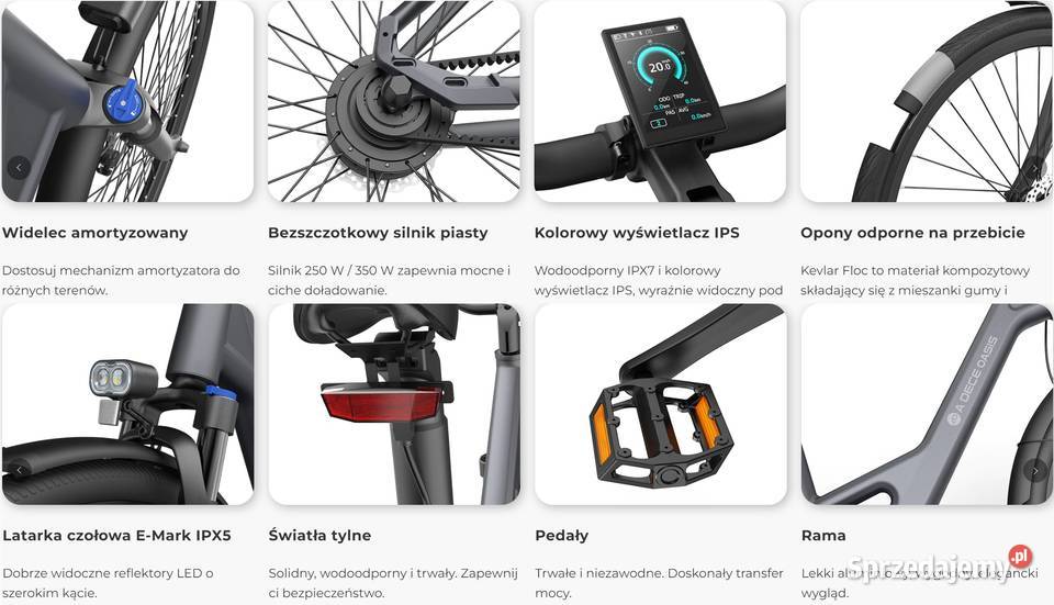 ADO Air 28 super miejski 250W350W 96Ah 21 100 Tarnobrzeg