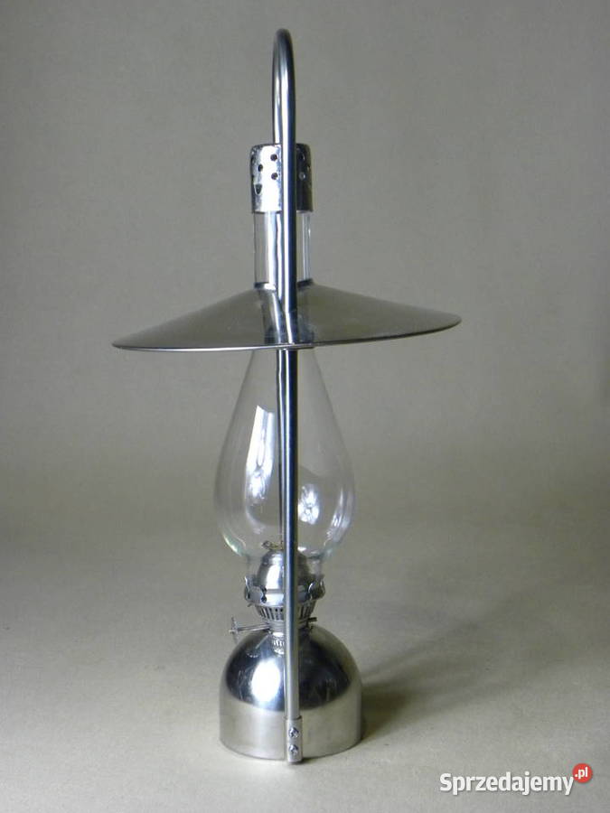 Metalowa stołowa lampa naftowa z metalowym