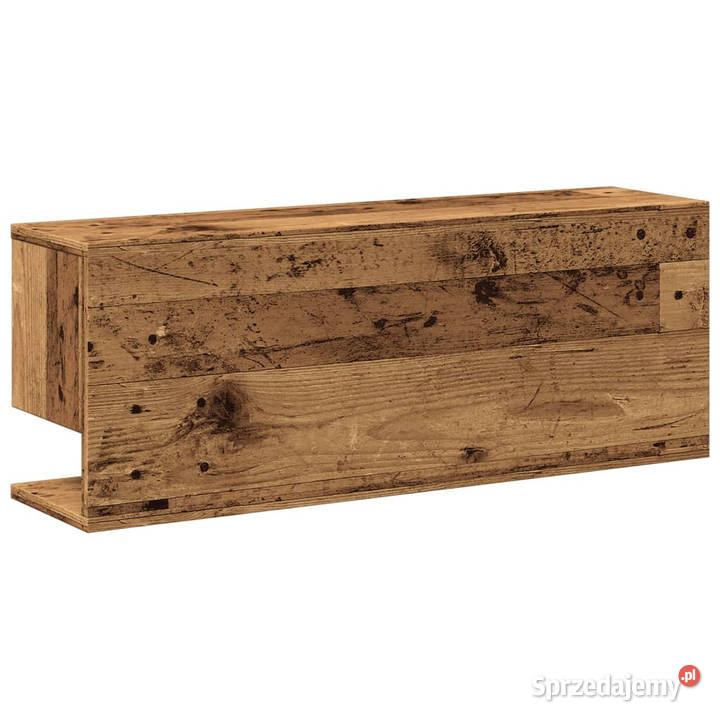 Półka ścienna 80x20x30 stare drewno WM854839 Warszawa