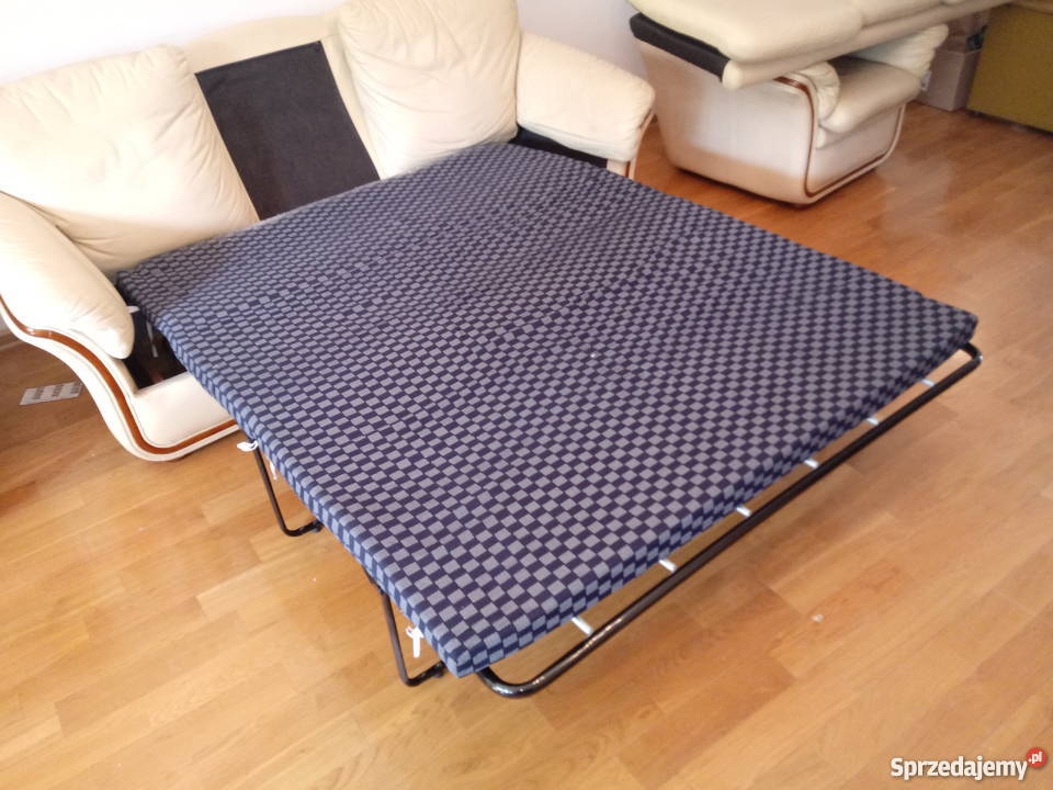 Meble skórzane Kler kanapa 3 os 2 fotele stan Komplety wypoczynkowe Warszawa
