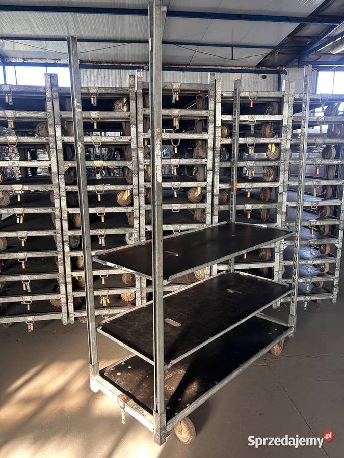 Wózki duńskie kwiatowe CC transportowe regały Śmigiel
