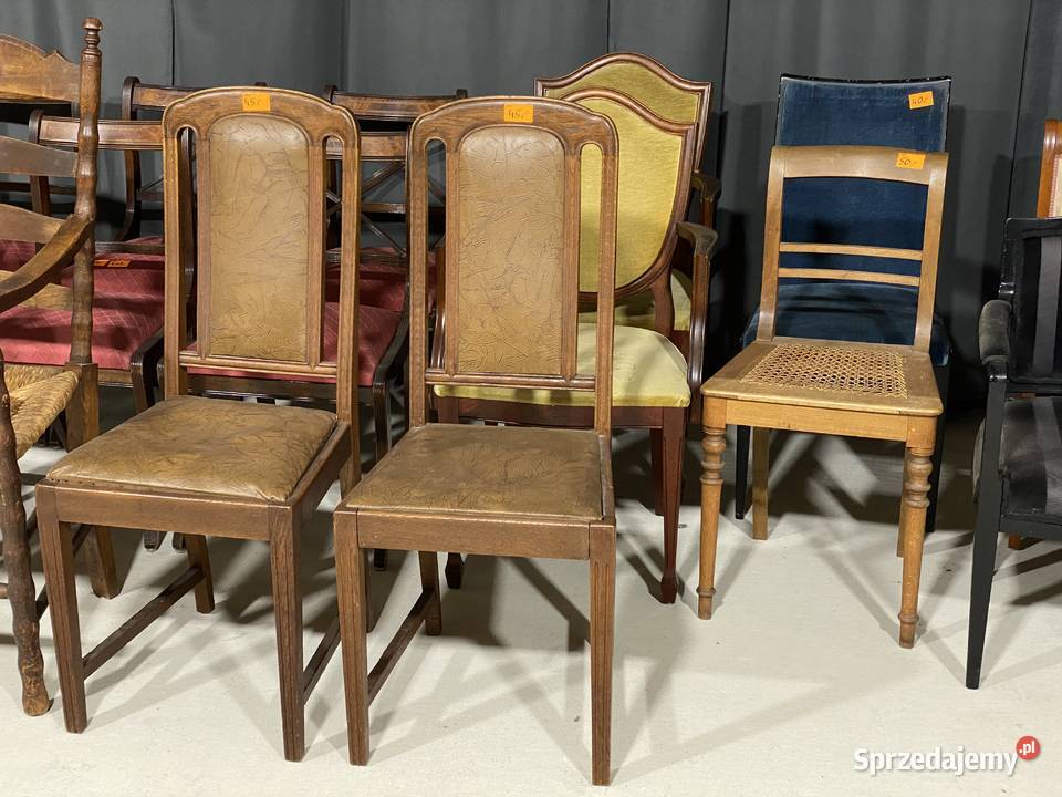 Krzesła i fotele stylowe na sztuki i w Budno sprzedam