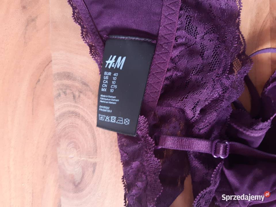 HM Biustonosz Koronkowy Majtki Figi Koronkowe