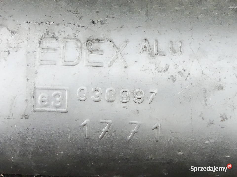 Tłumik końcowy o symbolu EDEX ALU 030997 17 71 Rok produkcji 2022 Biłgoraj