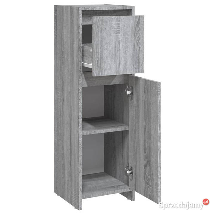 Szafka łazienkowa szary dąb sonoma 30x30x95 mazowieckie Warszawa