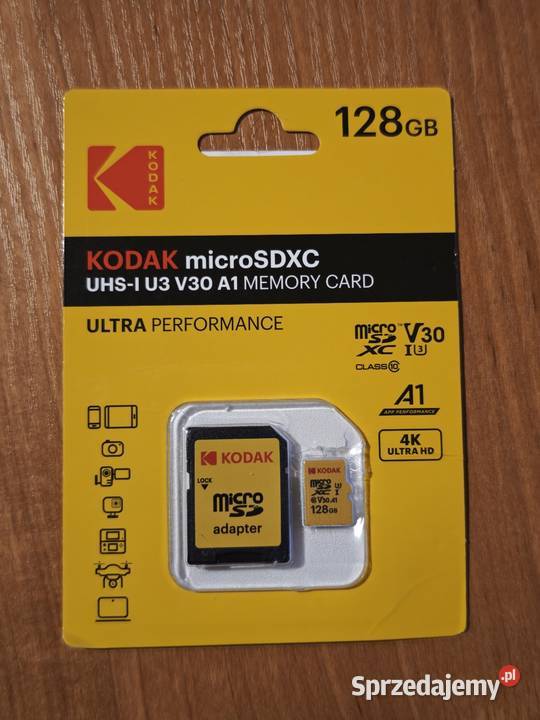 Karta pamięci MicroSD 128GB KODAK świętokrzyskie Busko-Zdrój