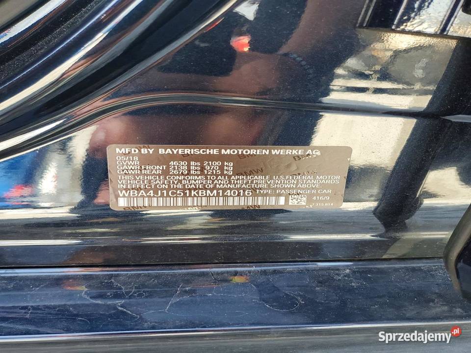 BMW F36 MPakiet w transporcie z USA Warszawa