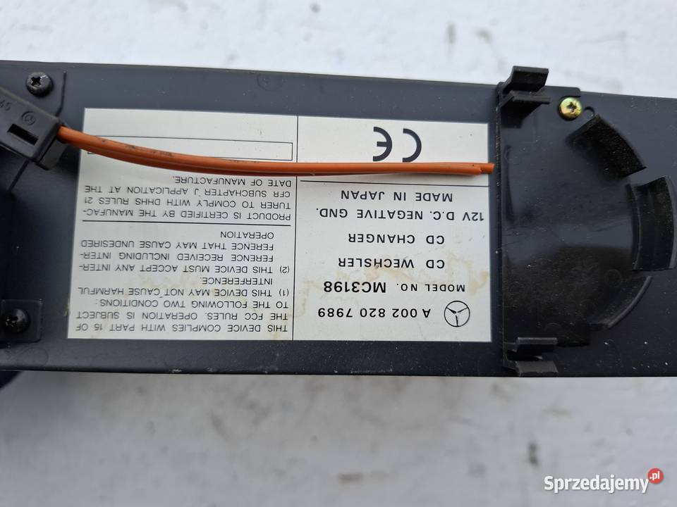 Zmieniarka Płyt CD Mercedes W203 A0028207989 Pozostałe Wisznice
