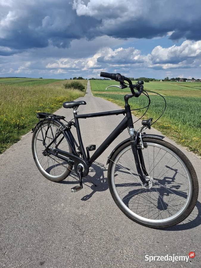 Rower MiejskiTrekkingowy Męski 28 Czarny świętokrzyskie Bodzentyn sprzedam