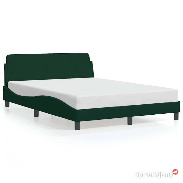 vidaXL Rama łóżka Dover ciemnozielone 120x200