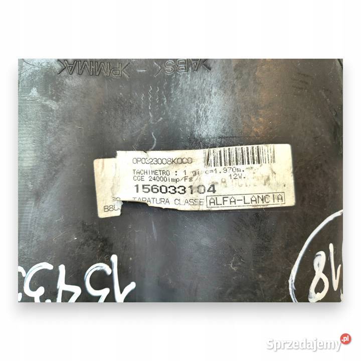 LICZNIK ZEGARY 156033104 Alfa Romeo 166 25 30 V6 Chełm sprzedam
