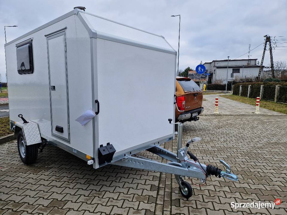 Mobilne Biuro OffROAD przyczepa na ryby wyprawę Leszno