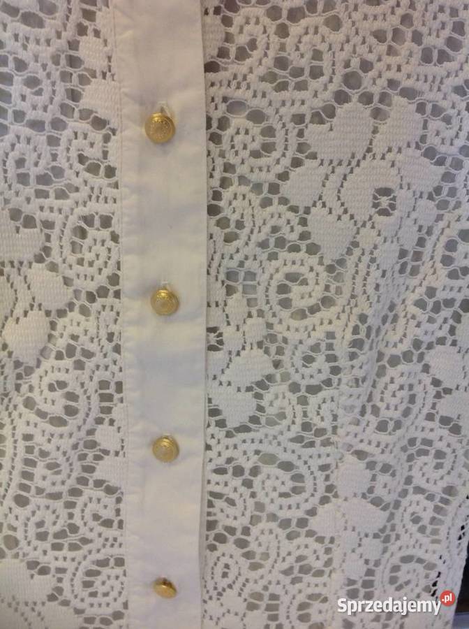 Koszula Biała z Koronką Damska Roccobarocco S Nowa Sól