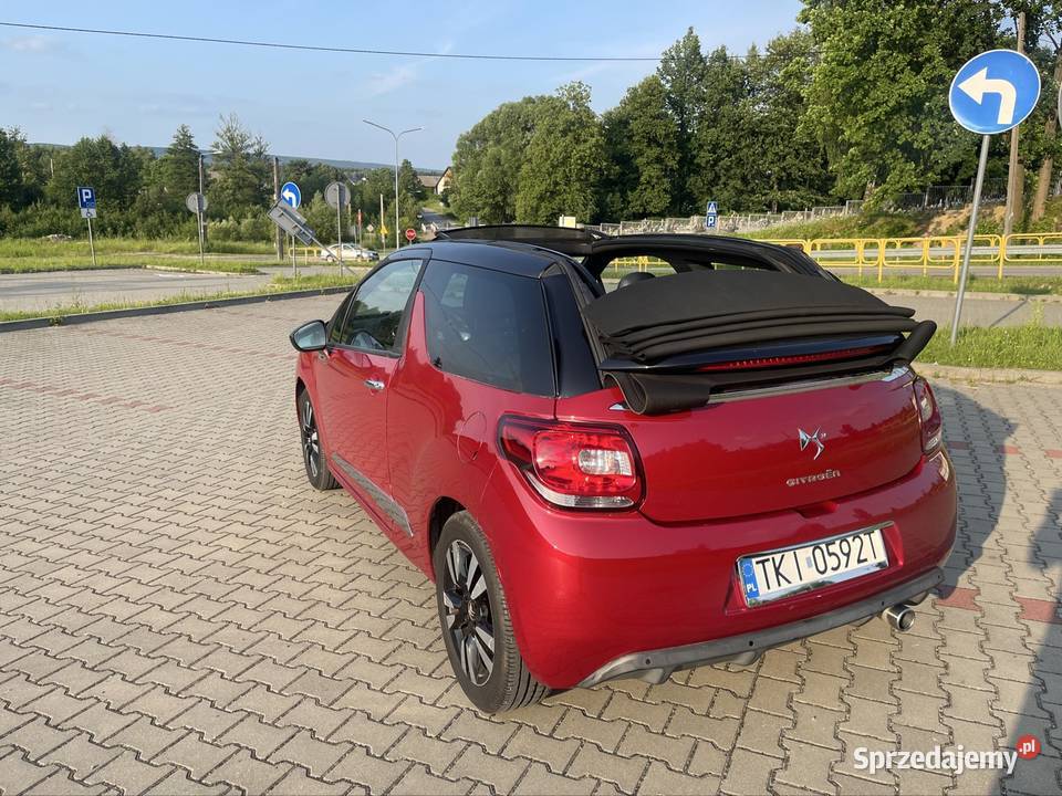 Ds automobiles Citroen Ds3 cabrio 16Hdi idealny przyciemniane szyby świętokrzyskie Brzezinki