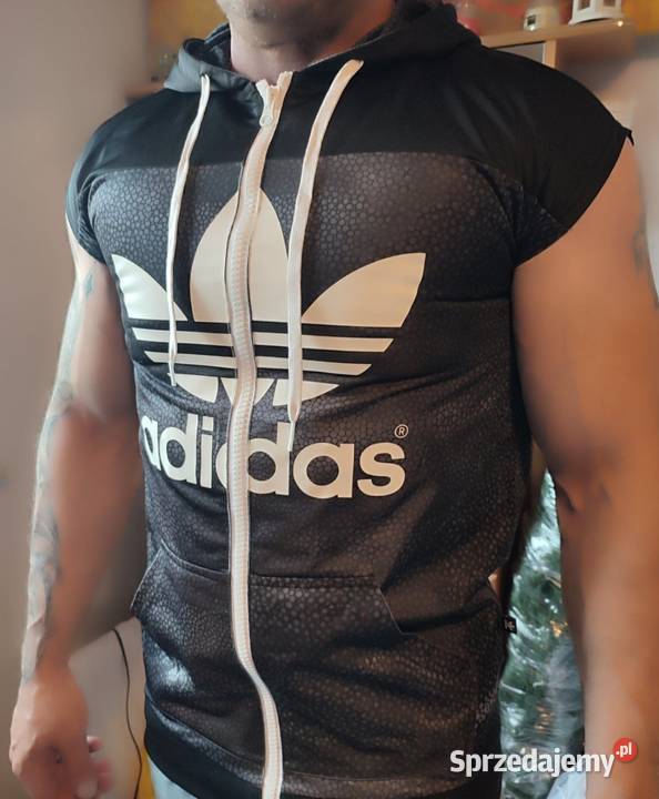 Oryginalna kamizelka z kapturem Adidas Odzież wyjściowa śląskie Gliwice