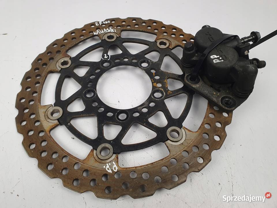 PRAWA TARCZA HAMULCOWA ZACISK PRZÓD kawasaki ER6 Motoryzacja Chełm
