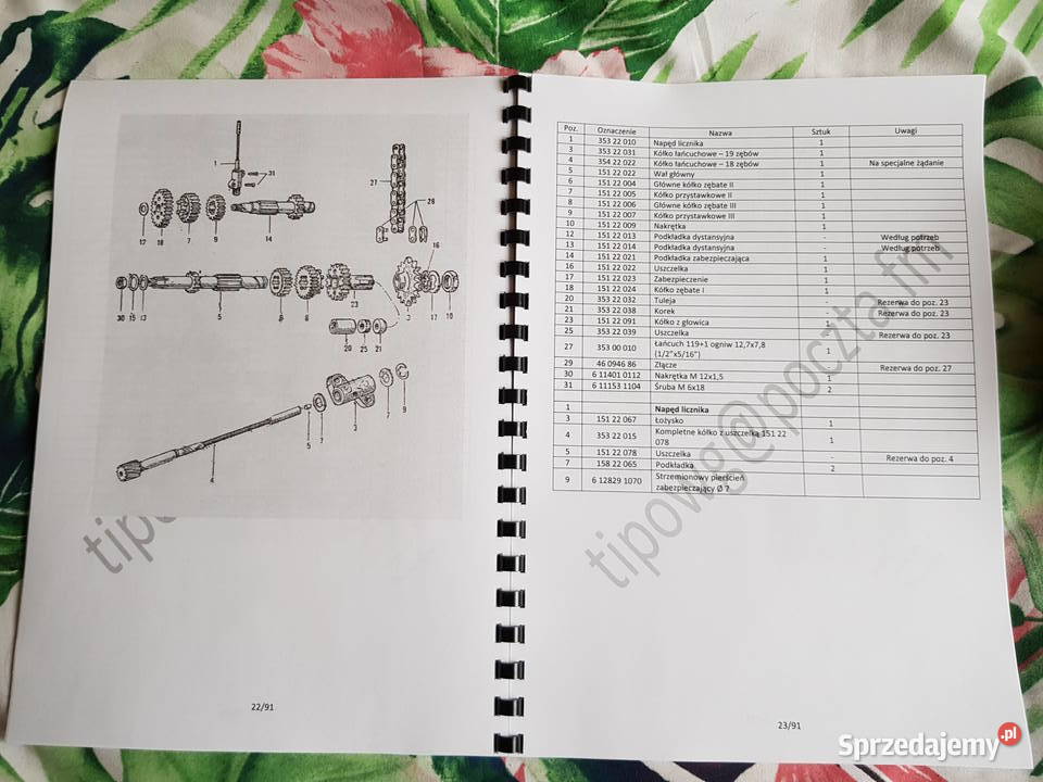 Katalog części Jawa 250 353 Garwolin