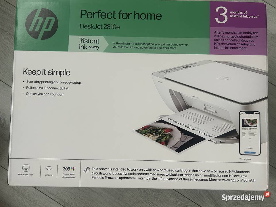 Drukarka DeskJet 2810e wielofunkcyjna atramentowa Gliwice