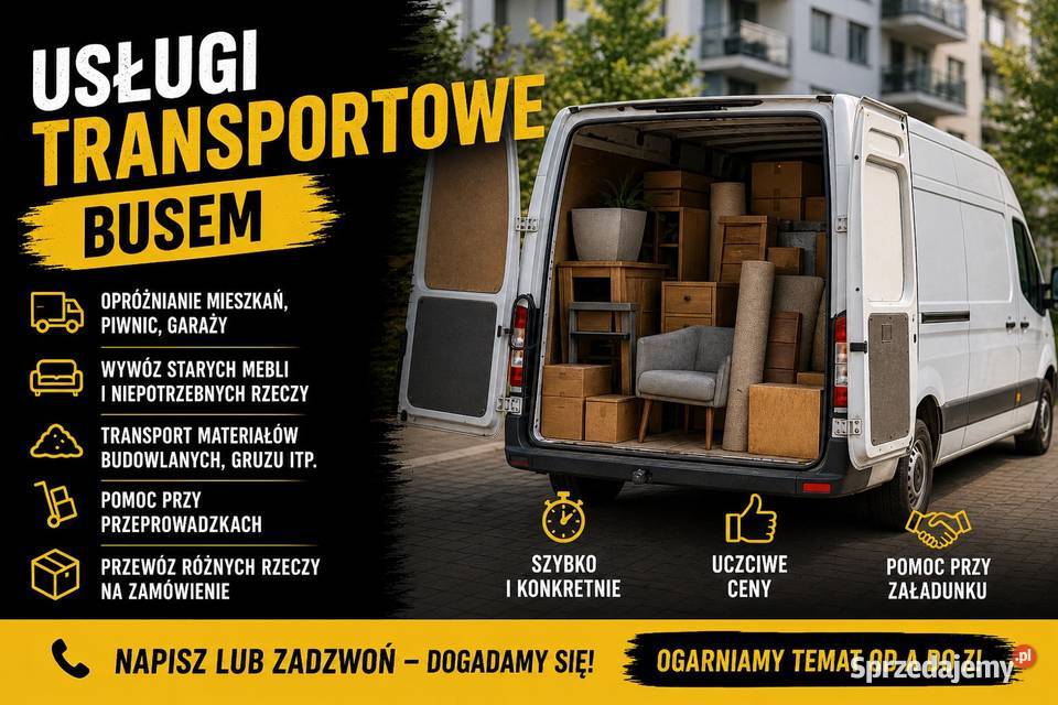 Usługi transportowe busem szybko tanio i bez mazowieckie Warszawa