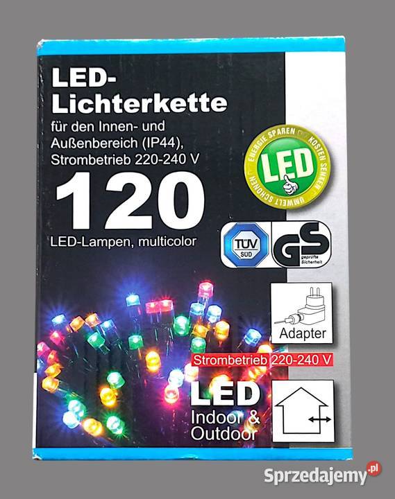 Lampki choinkowe podwójne łańcuchy świetlne LED