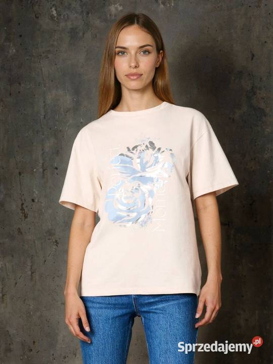 tshirt z nadrukiem Sinsay Topy i koszulki małopolskie Olkusz sprzedam