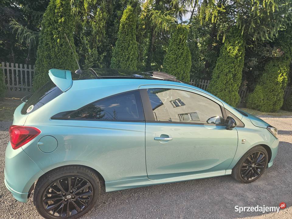 Opel Corsa E 14 turbo benzyna panorama dach full Myszków