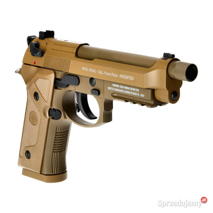 Pistolet wiatrówka Beretta M9A3 FM 45 mm brązowy