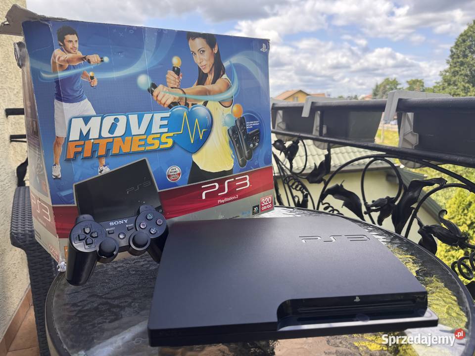 playstation 3 3 Slim 320 gb 3 pady move gry Pozostałe Grodzisk Mazowiecki