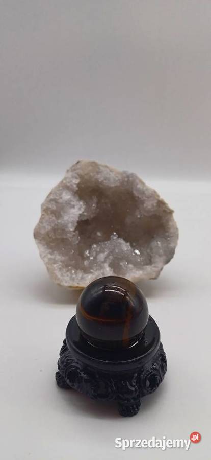 Kolekcjonerska piękna kula z tygrysiego oka 25mm Olsztyn