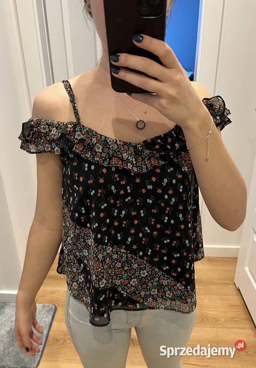 TopShop śliczna przewiewna bluzeczka hiszpanka kolorowy Wrocław