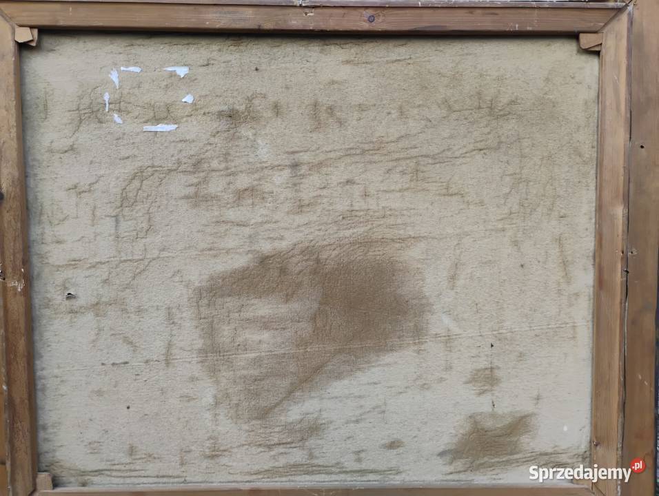 Stary obraz olejny antyk Kartuzy