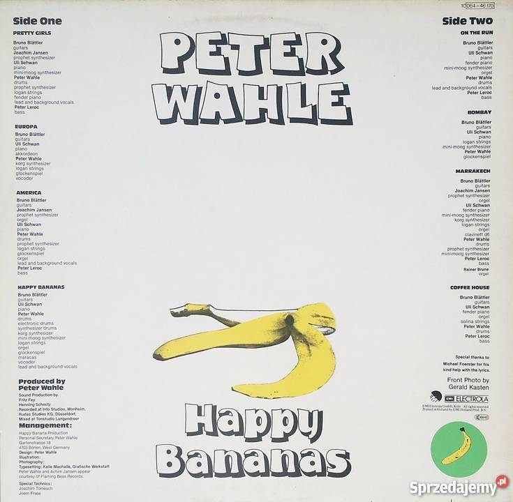 Peter Wahle Happy Bananas 1 płyta Szczecin