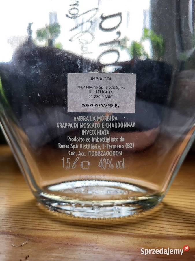 Ambra La Morbida 15l PUSTAkolekcjonerska real Pozostałe