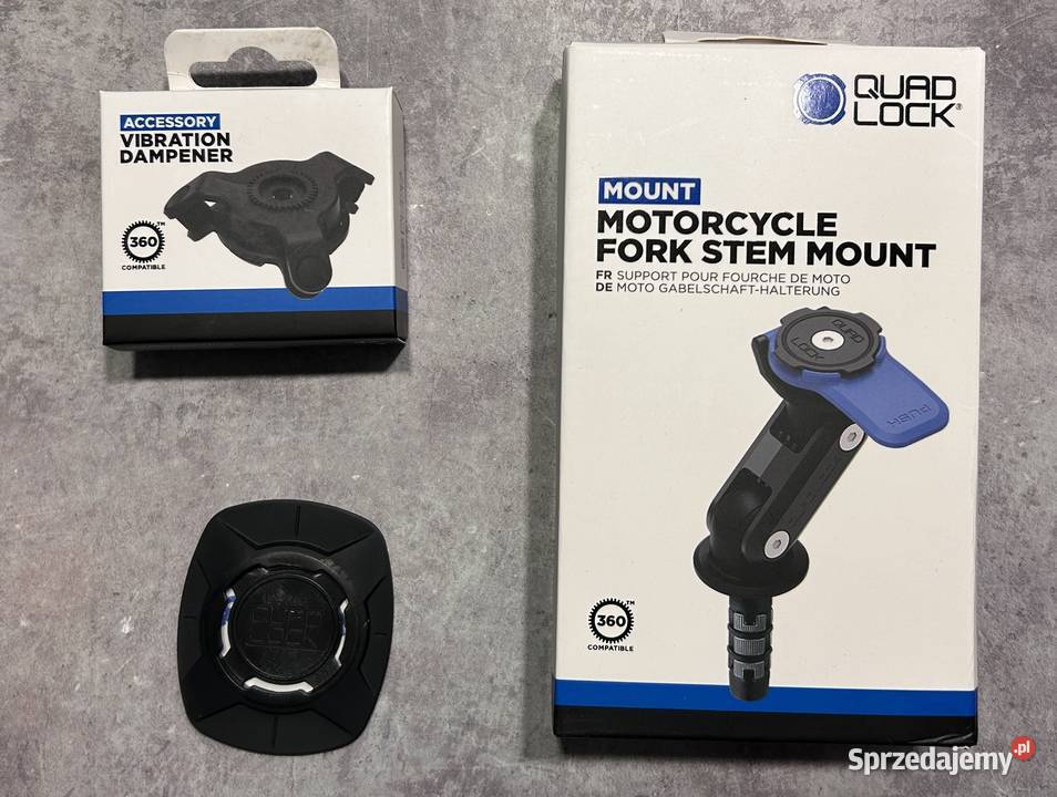 Quad Lock Fork Stem Mount zestaw motocyklowy świętokrzyskie Starachowice sprzedam