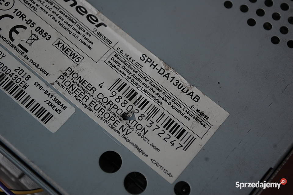 Radioodtwarzacz samochodowy Pioneer SPHDA160DAB Dąbrowa Górnicza