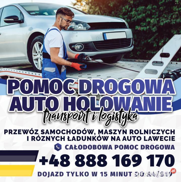 TANIE HOLOWANIE TRANSPORT POMOC DROGOWA Sędziszów Małopolski usługa