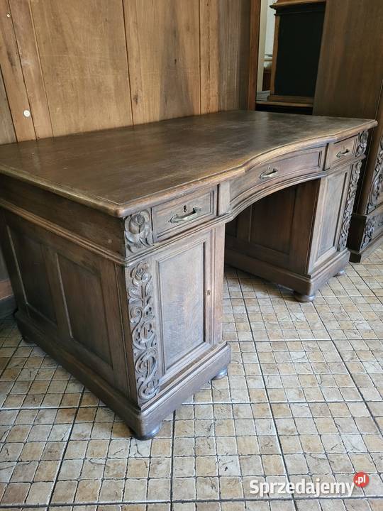 Piękny zestaw gabinetowy antyczny biblioteka Rybnik