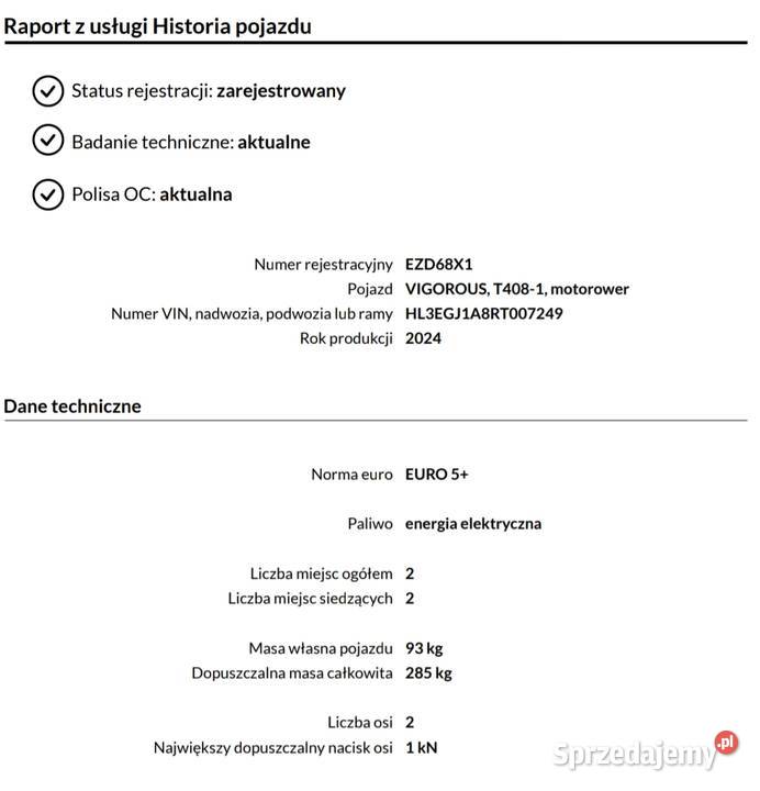 Skuter elektryczny inwalidzki bili bike 3 kołowy sprzedam