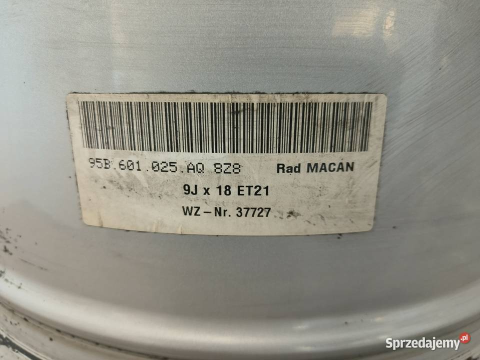 Oryginalne Felgi Porsche Macan 18 8J i 9J