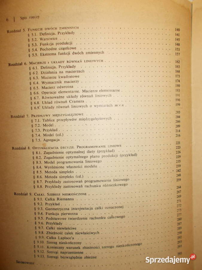 Wprowadzenie do zastosowań matematyki w ekonomii Poznań sprzedam
