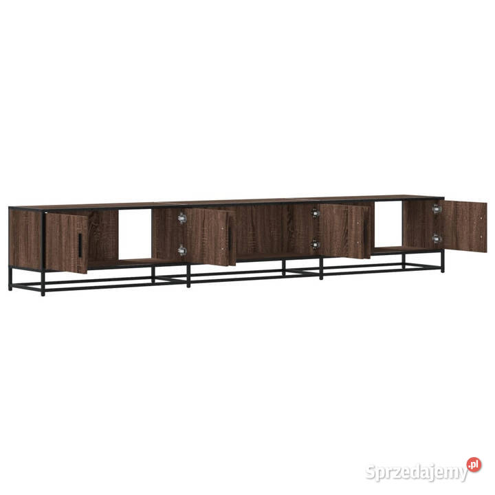 Szafka pod telewizor brązowy dąb 240x35x41 mazowieckie Warszawa