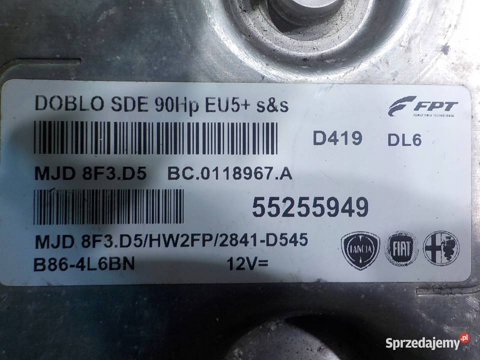 OPEL COMBO D 13 CDTI 13r L1H1 sterownik komputer Suków