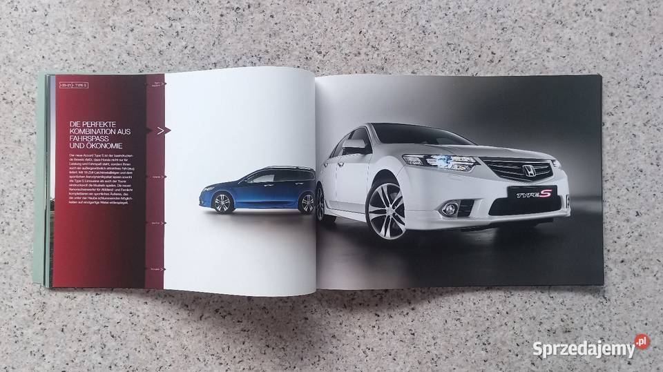 HONDA Accord VIII CU12 Prospekt motoryzacja, transport Bytom