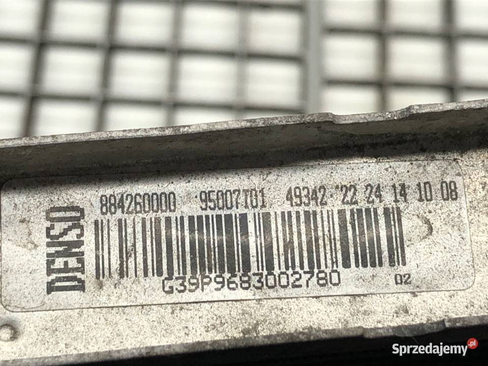 CHŁODNICA WODY PEUGEOT 207 14 72 9683002780 0615 osobowe podkarpackie