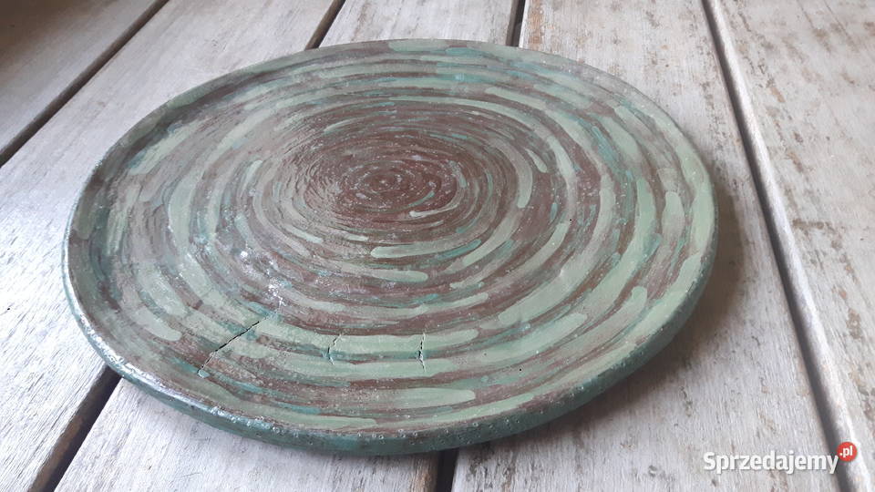 Talerz ceramiczny ręcznie wykonany Otwock sprzedam