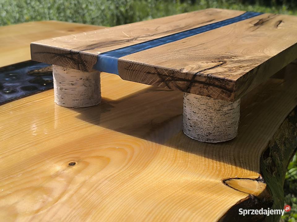 stolik blat drewno sosna żywica ogród salon dom Piaseczno sprzedam