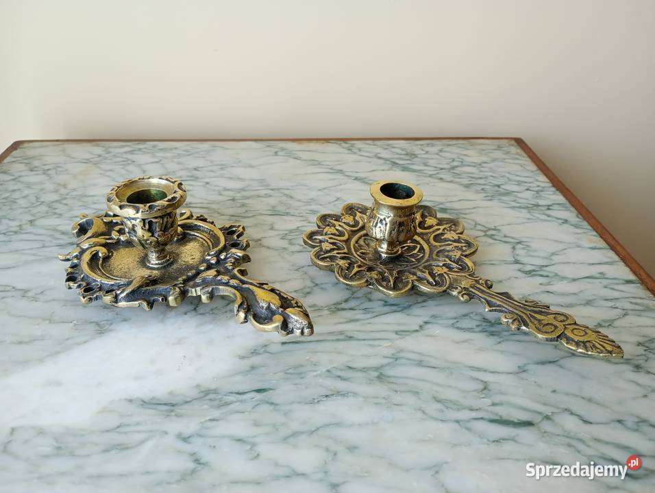 Świecznik kaganek mosiądz Pozostałe Budzyń sprzedam