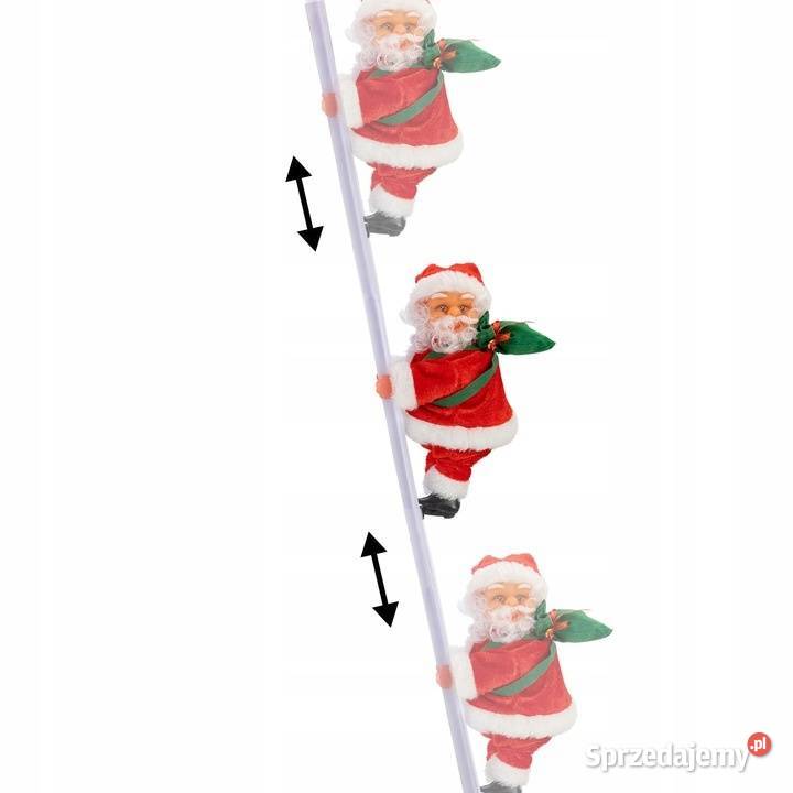 Święty Mikołaj wchodzący drabinie 66 mikołajki podkarpackie Jasło